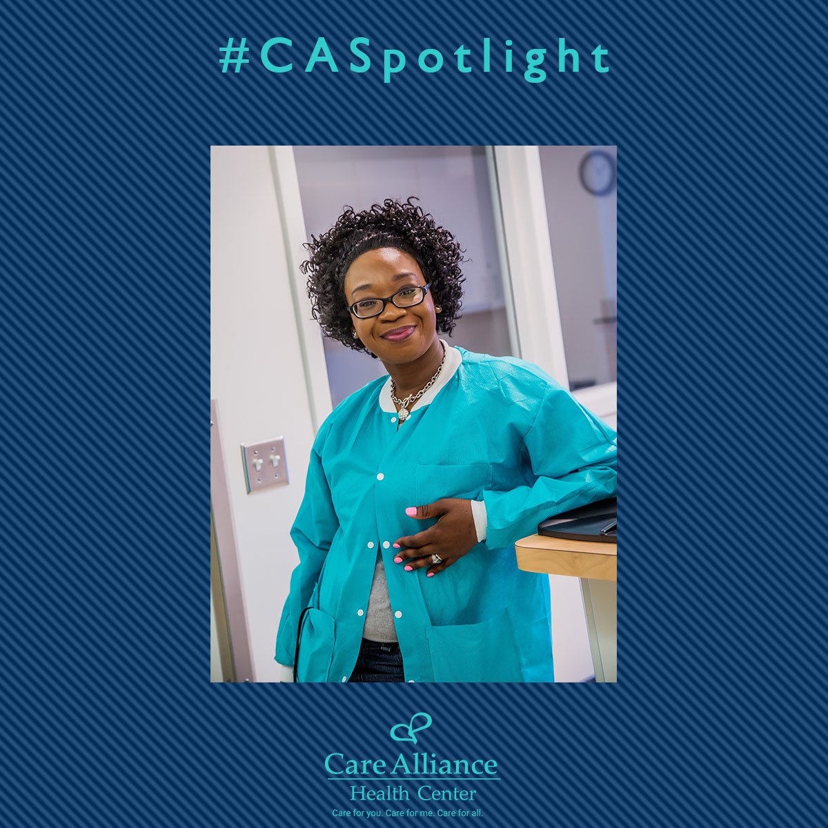 CareAlliance's tweet photo. Today, we would like to shine the #CASpotlight on our Medical Assistant Brikelle Hicks. For 11 years, Brikelle has cared for our patients with warmth and genuineness, and continues to be a beacon of light for staff.
#Carealliance #Cleveland #communityhealth #fqhc https://t.co/fqDWGadVxX