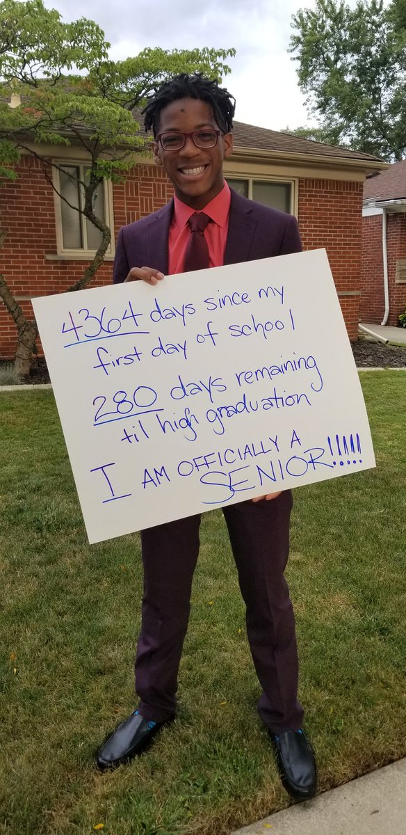 erykamarie's tweet image. How did this happen?!? Deuce #MrDoItAll is a senior now!