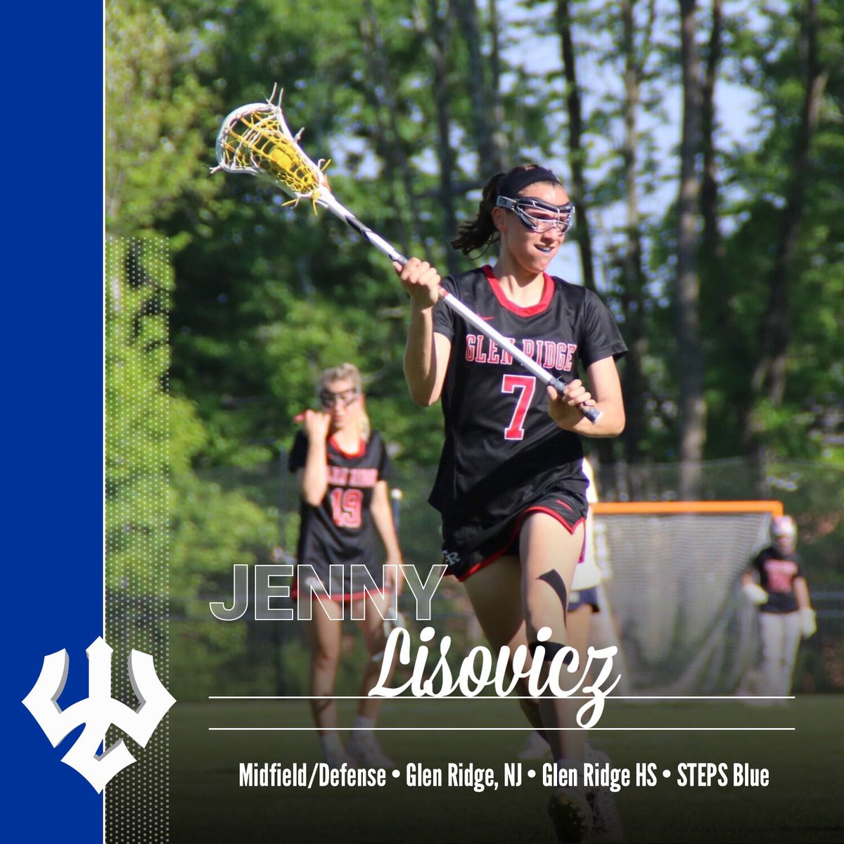 Midfielder Jenny Lisovicz joins us from Glen Ridge HS (NJ) and <a href="/STEPSLacrosse/">STEPS Lacrosse</a> #GoGenerals #NewGenerals #wlu23