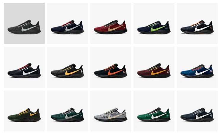 nike air zoom pegasus 36 nfl