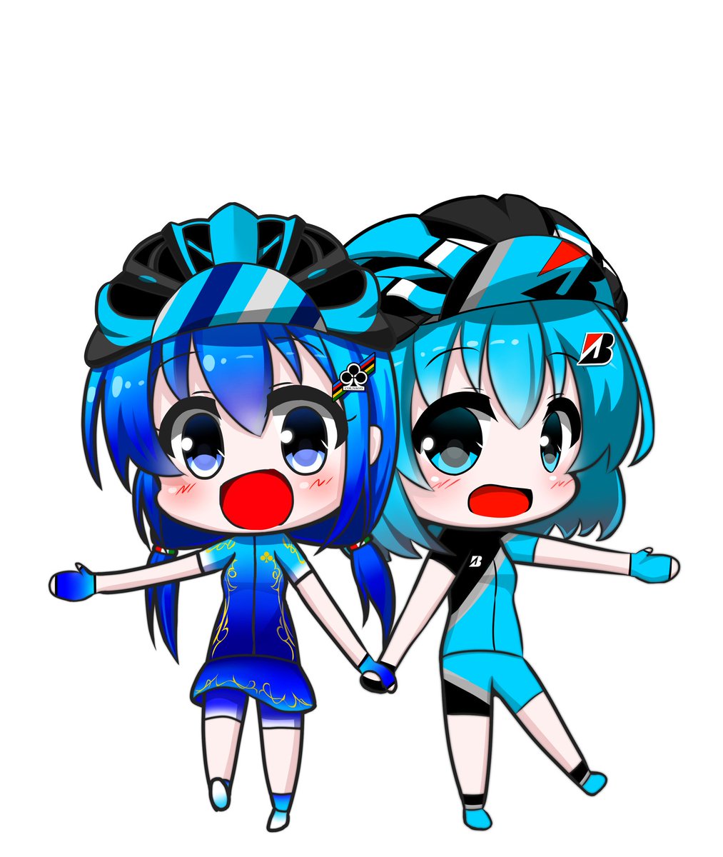 りょうちん على تويتر この子達のステッカー作って 各自転車に各キャラ を貼れば凄くいい そして何枚か作って欲しい人 居ない に配布 って思ったけど自転車のどこにステッカー貼る場所あるねんって我に返った