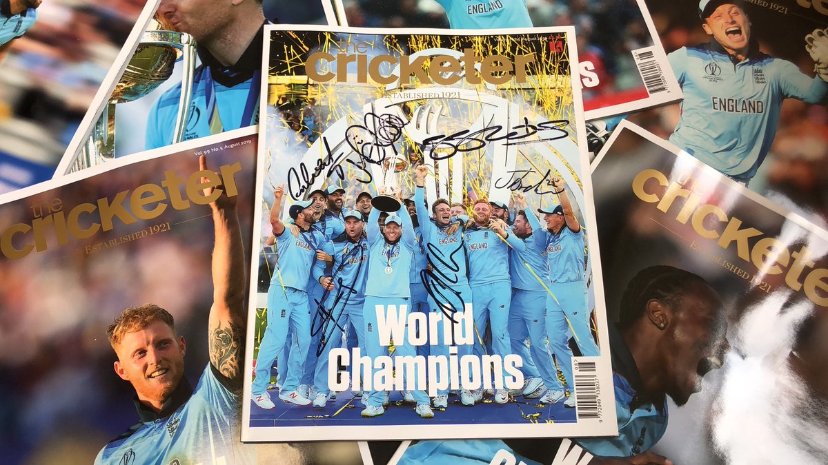 TheCricketerMag's tweet image. 🏴󠁧󠁢󠁥󠁮󠁧󠁿 WIN! We're giving away a copy of our World Cup special which has been signed by members of Eoin Morgan's team! 

↪ Retweet to enter!

#Ashes
