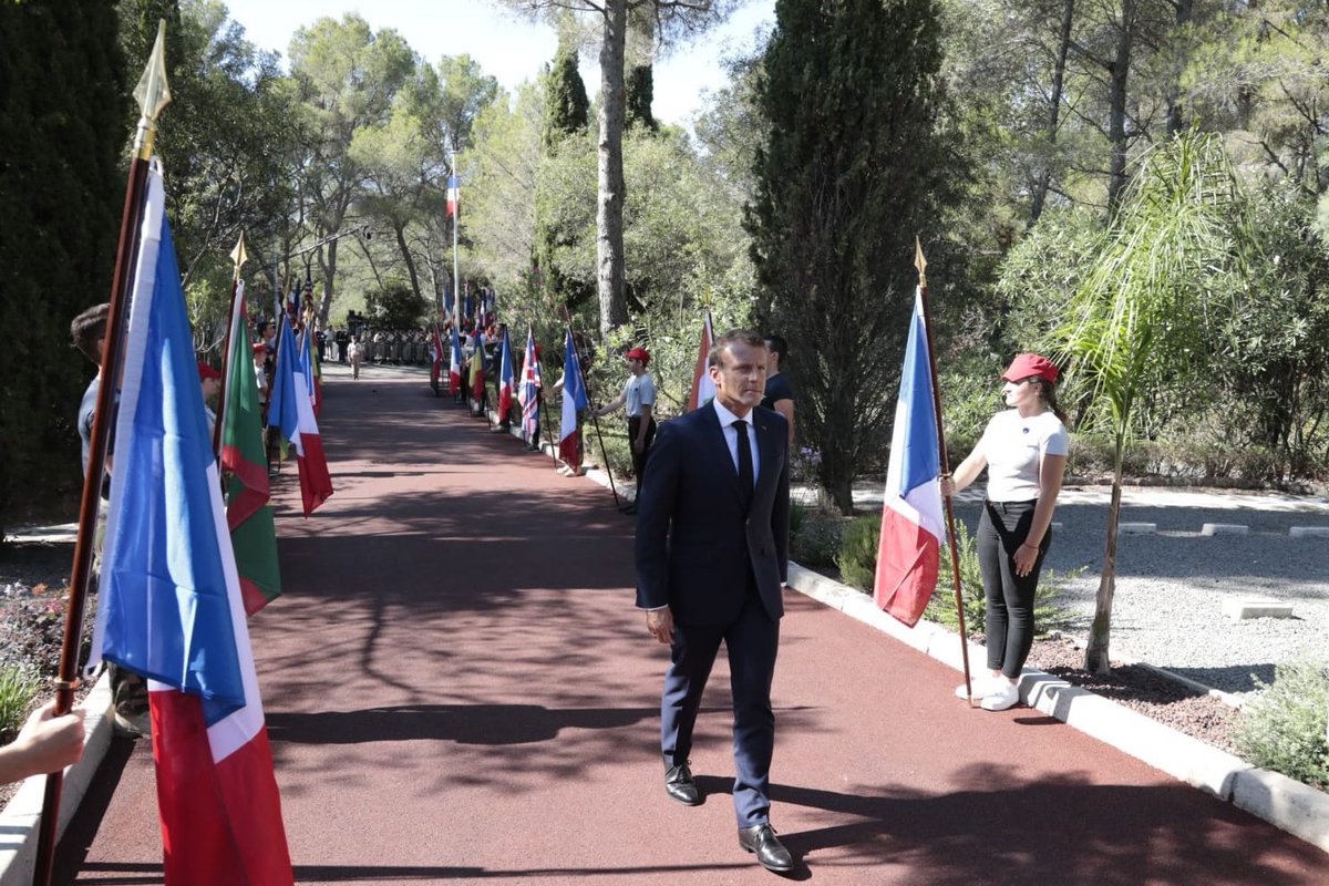 eguerelLREM's tweet photo. J'ai assisté à la cérémonie du 75ème anniversaire du débarquement de Provence, en présence du président de la République et de vétérans. L’engagement des combattants français, et notamment celui des soldats africains, dans cet acte de Libération, a été déterminant. https://t.co/hLIR6CwJtU