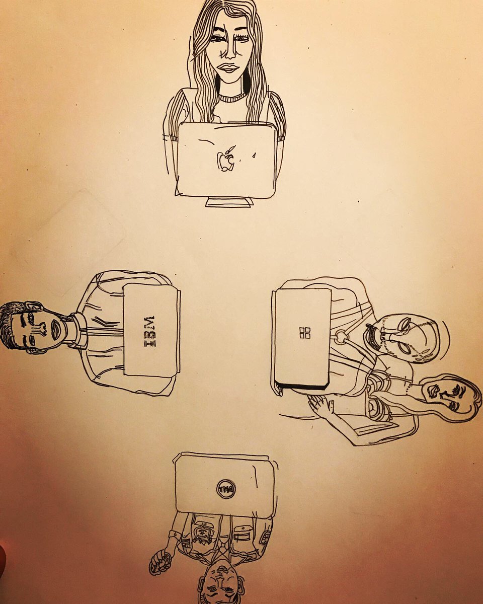 (clockwise):
-2nd wave feminists 
-SWs who utilize their clients or fake identities in order to doxx other providers
-religious institutions: 
that spend time &amp; money with the intention of defunding SW resources &amp; miseducating the public
-the police force 
-