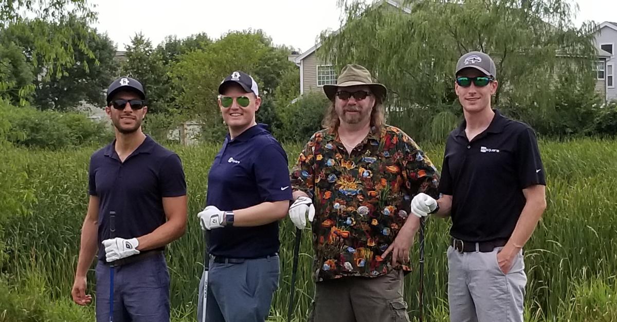 PMsquare's tweet photo. Hitting the links at the 26th Annual Learning Resources / Hand2mind Golf Outing. Our team was more than happy to support the Warren Township Food Pantry via the Mulligan Raffle.
#pm2fun #mulligan #lessonsinhumility https://t.co/ctzb9CnXF6