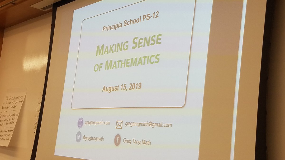 MelanieShedd's tweet image. @PrincipiaSchool #PrinPD with @gregtangmath  Learning about ways to make math intuitive and to focus on key skills: Visualization, Number sense, Communication,  Generalization and Metacognition. The power of part, part, whole!!  #printeachersonfire #mathiscool #WeAllTeachMath
