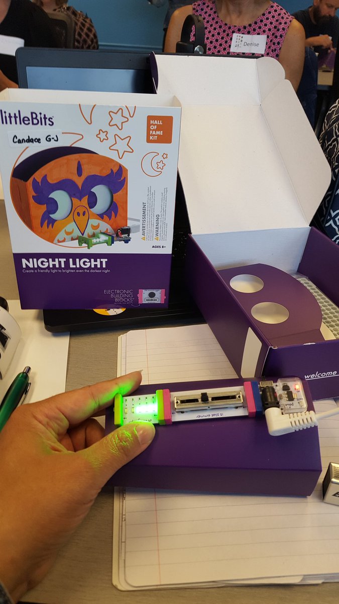 candjeffEDU's tweet photo. Fun with littleBits @ littleBits BitCamp #cmakers @ClassroomMakers https://t.co/6Ec9ABe4B3
