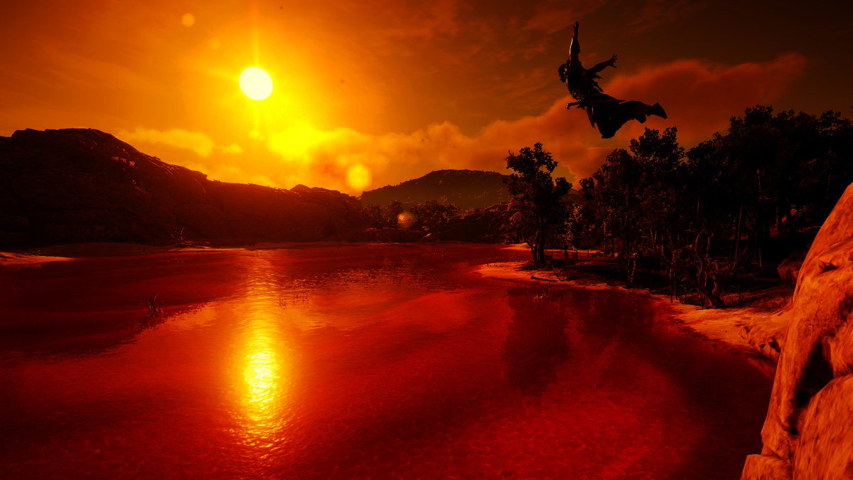 TheOneManLegend's tweet photo. Assassins Creed Odyssey; Red Lake Set

#AcPhotomode #AssassinsCreedOdyssey #AcOdyssey https://t.co/hR15izfgtW
