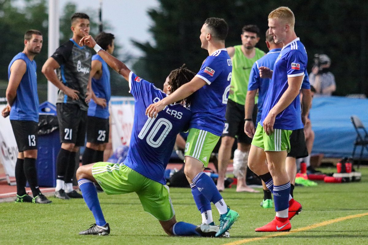 Ottersoccer's tweet image. Seven goals, an assist, and nearly every Otters career and single-season offensive record...much deserved to Taylor Gray for becoming the first Otter to make a @USLLeagueTwo Conference Team of the Year! #FearTheFur