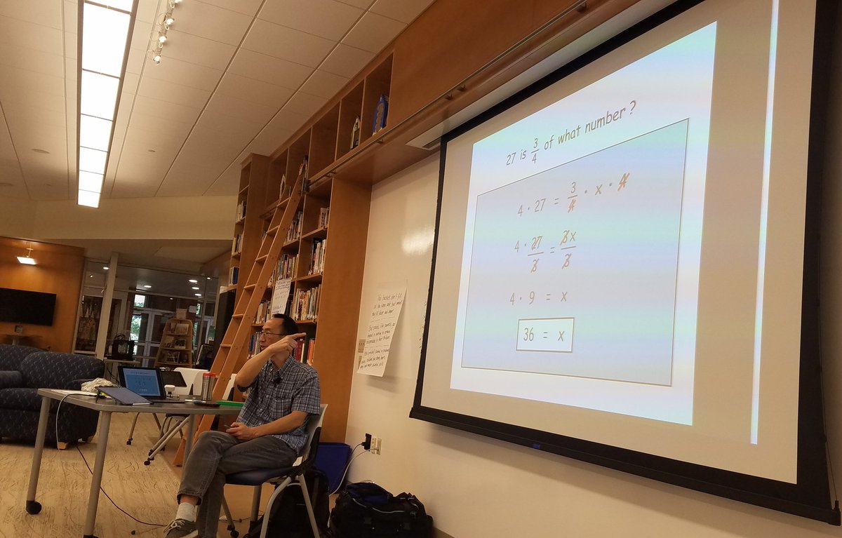 MelanieShedd's tweet image. @PrincipiaSchool #PrinPD with @gregtangmath  Learning about ways to make math intuitive and to focus on key skills: Visualization, Number sense, Communication,  Generalization and Metacognition. The power of part, part, whole!!  #printeachersonfire #mathiscool #WeAllTeachMath