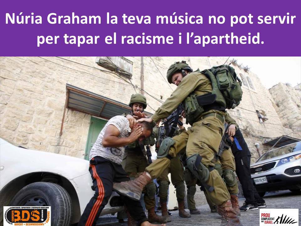 Hola <a href="/nuriagraham/">Núria Graham</a> no li podem netejar la cara a Israel a través de la teva música. Et demanem que, en pro dels #DDHH, no actuïs al Pop-Kultur Berlin Festival 2019 #PK19