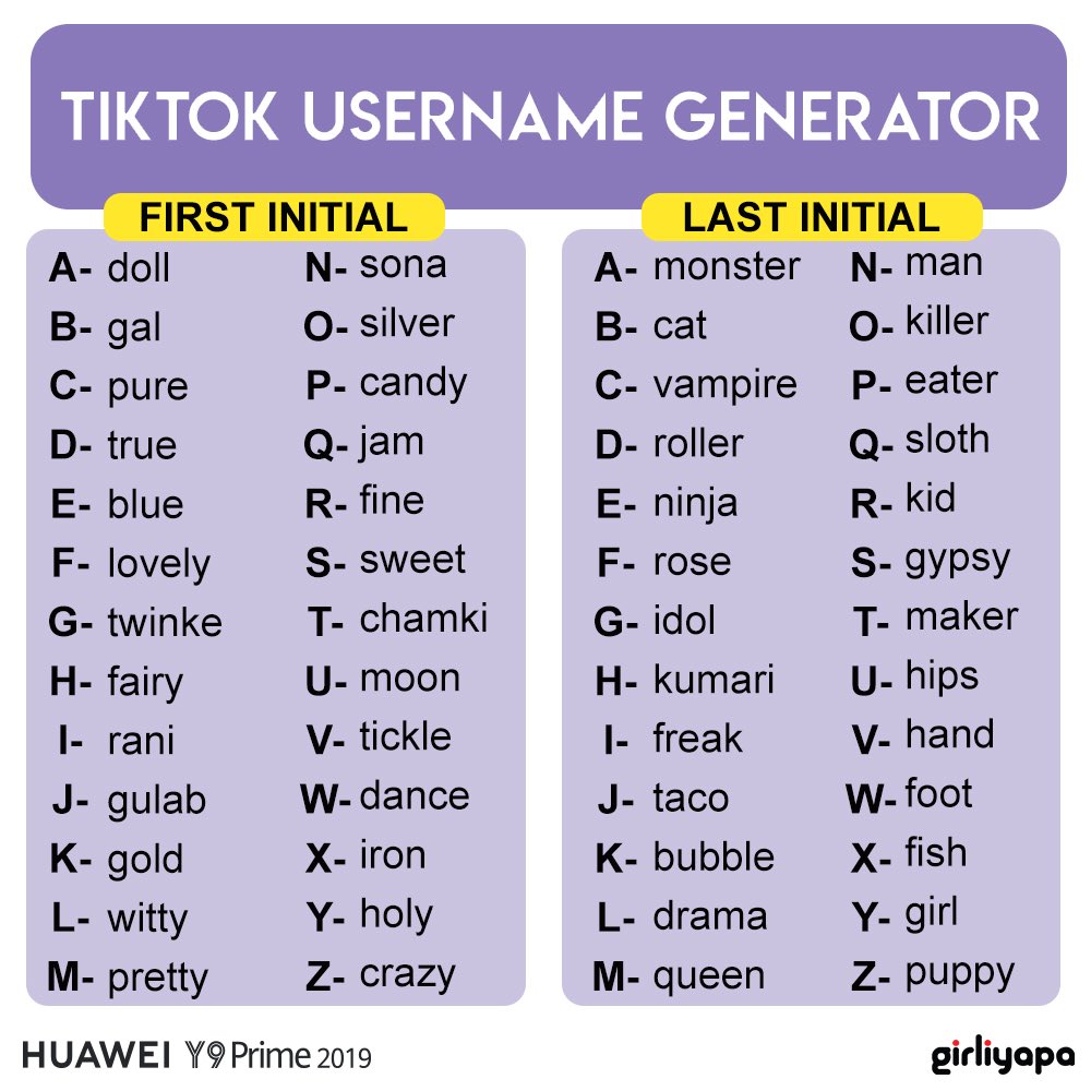 Girliyapa On Twitter What Is Your Username Popupking Tiktok Huaweiindia - tik tok username roblox names for girls