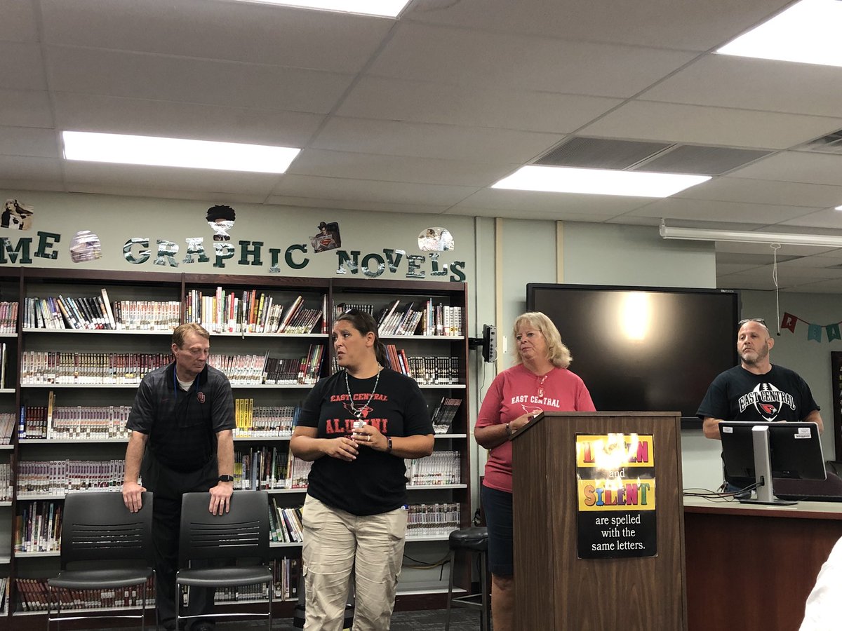 eastcentralhigh's tweet photo. ECHS Alumni brought our teachers QT gift cards and food coupons! #thankyou #joy #successtps https://t.co/9wrpI4Djio
