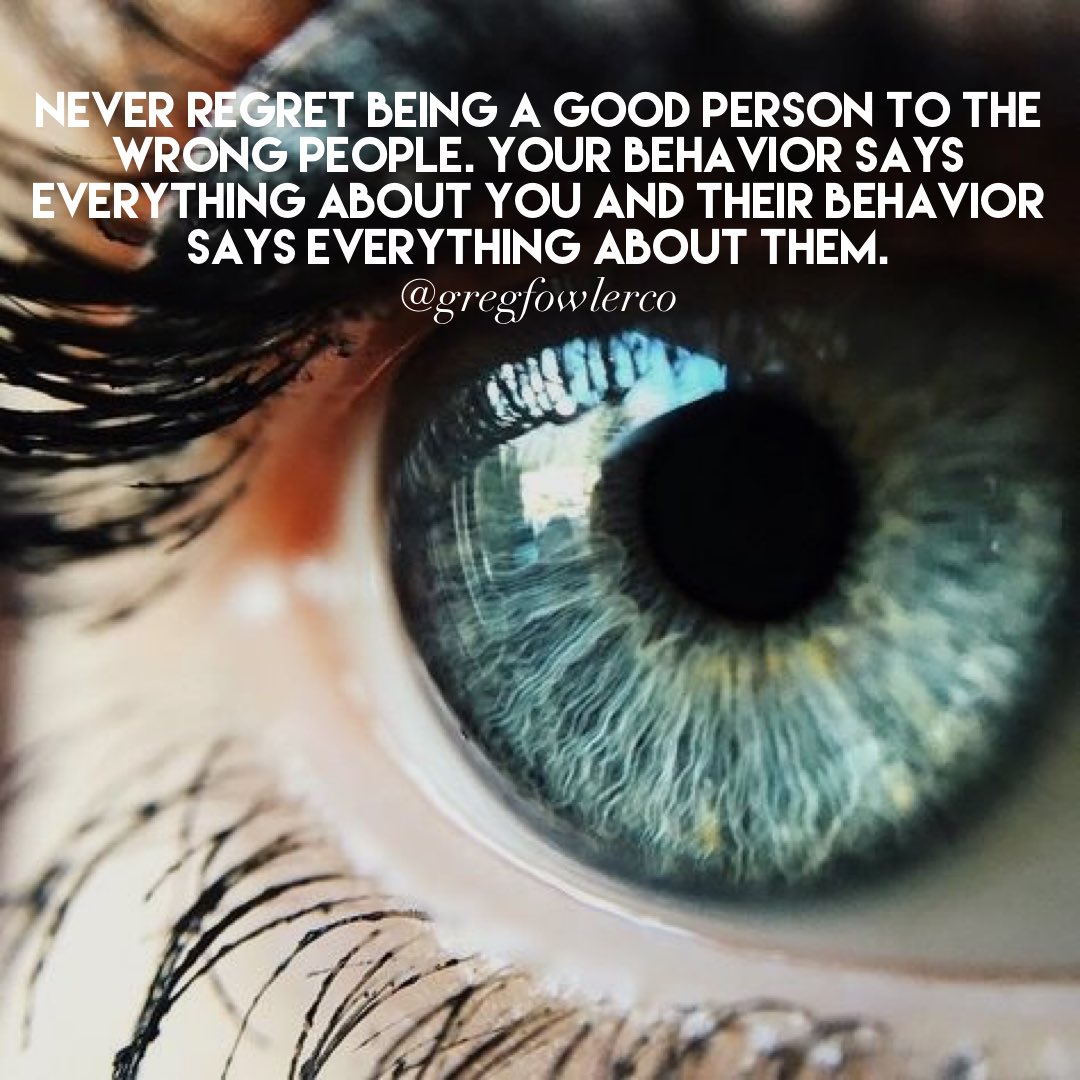 gregfowlerco's tweet photo. Never regret being a good person to the wrong people. Your behavior says everything about you and their behavior says everything about them. 💡 @gregfowlerco #gregfowlerco #coloradosprings #quotes #business #hustle #realestate #realestatesales #realestatemaketing #realtor https://t.co/MmiGhq7ipH