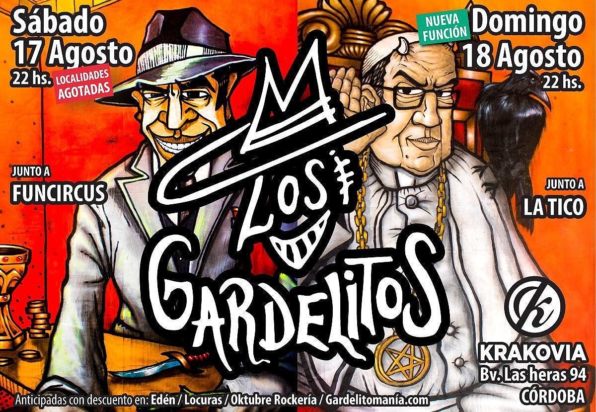 funcircus_rock's tweet image. El sábado 17/8 abrimos con @funcircus_rock para @LosGardelitosOf en @KrakoviaCba !!
Las entradas están agotadas !! 💪💪💪
👉Si quedan para el domingo 18/8 !! que abren mis amigos de #latico a ellos les pueden pedir entradas anticipadas  !!
 #captainblueproducciones