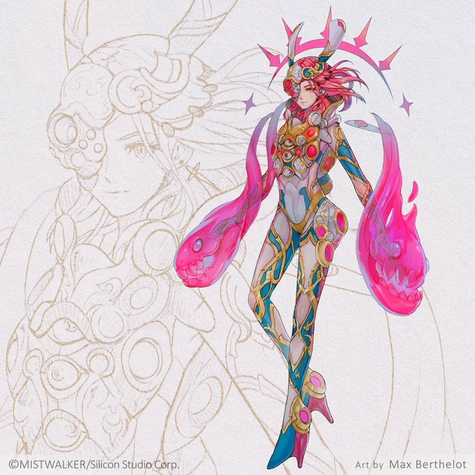 Scarlett - 2017 Guardian design ( Terra Battle 2 )
スカーレット - 2017年の守護者のデザイン「テラバトル2」 