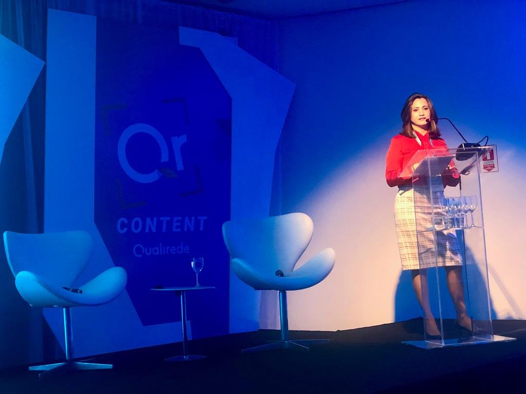 qualirede's tweet photo. A presidente da Qualirede, Irene Hahn, anunciou hoje duas grandes parcerias. Uma é com a A4Quality Services e a outra com a DRG Brasil.
#Qualirede #QrContent #QrContent2019 #QrContentSP #InstitutoTomieOtake #EventoQualirede https://t.co/i1QCPEYlU5