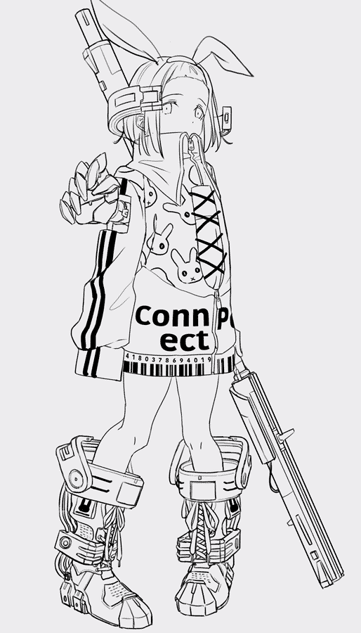 これはけもみみメカちゃんデザインです 