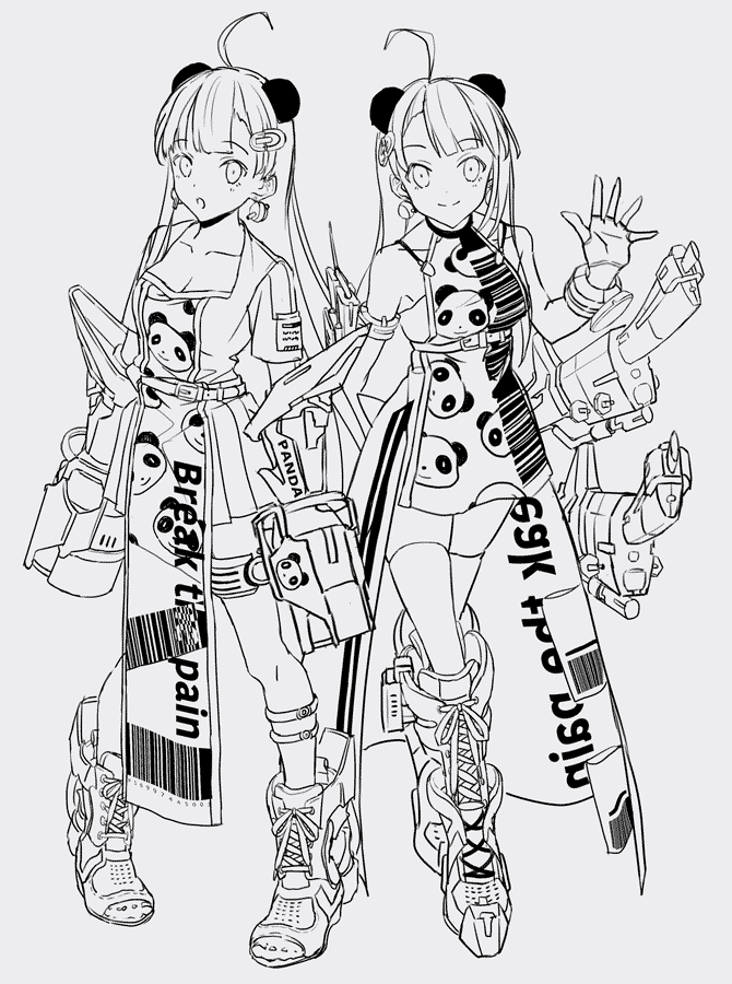 これはけもみみメカちゃんデザインです 