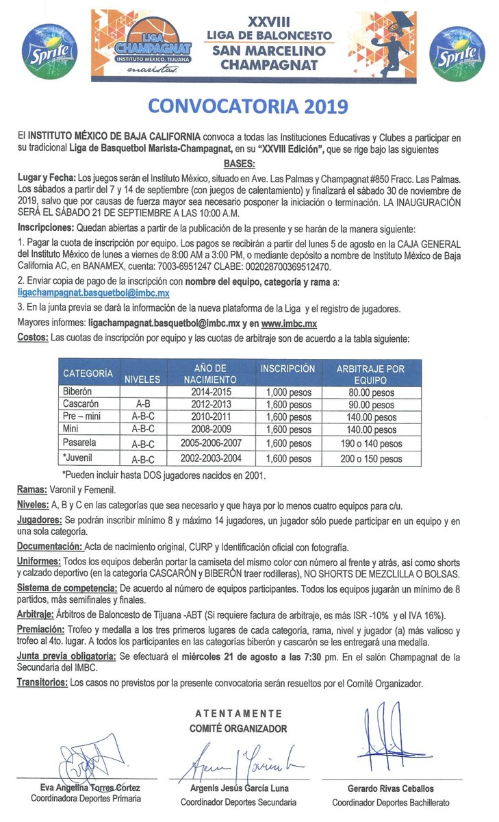 Liga Marista Champagnat 2019