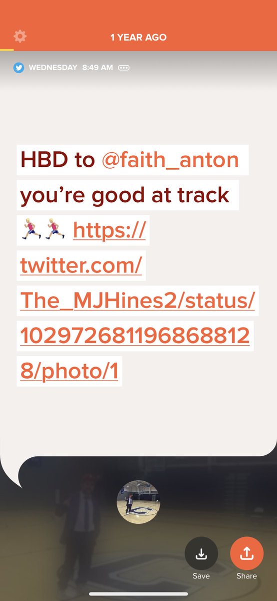The_MJHines2's tweet photo. HBD to @faith_anton you’re good at track 🏃🏼‍♂️🏃🏼‍♂️ https://t.co/WsLBq9QoQr