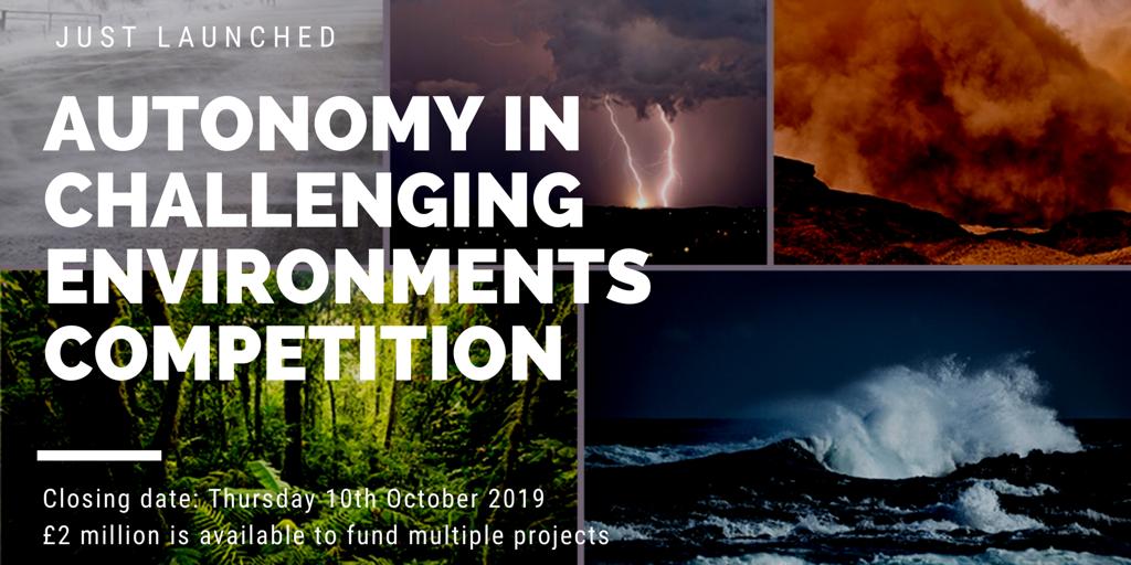 BenWhitakerDASA's tweet photo. Our #unmanned #vehicles need to operate in #wind 🌪️, #rain ⛈️, #snow ❄️, and dense vegetation 🌴, not to mention extreme #temperature 🌡️, #pressure 🗜️ and #acoustics 🔊 etc. Do you have an innovation that could help? If so, apply for a share of £2m: https://t.co/4S7l53ZRKD https://t.co/Hhadda9gn6