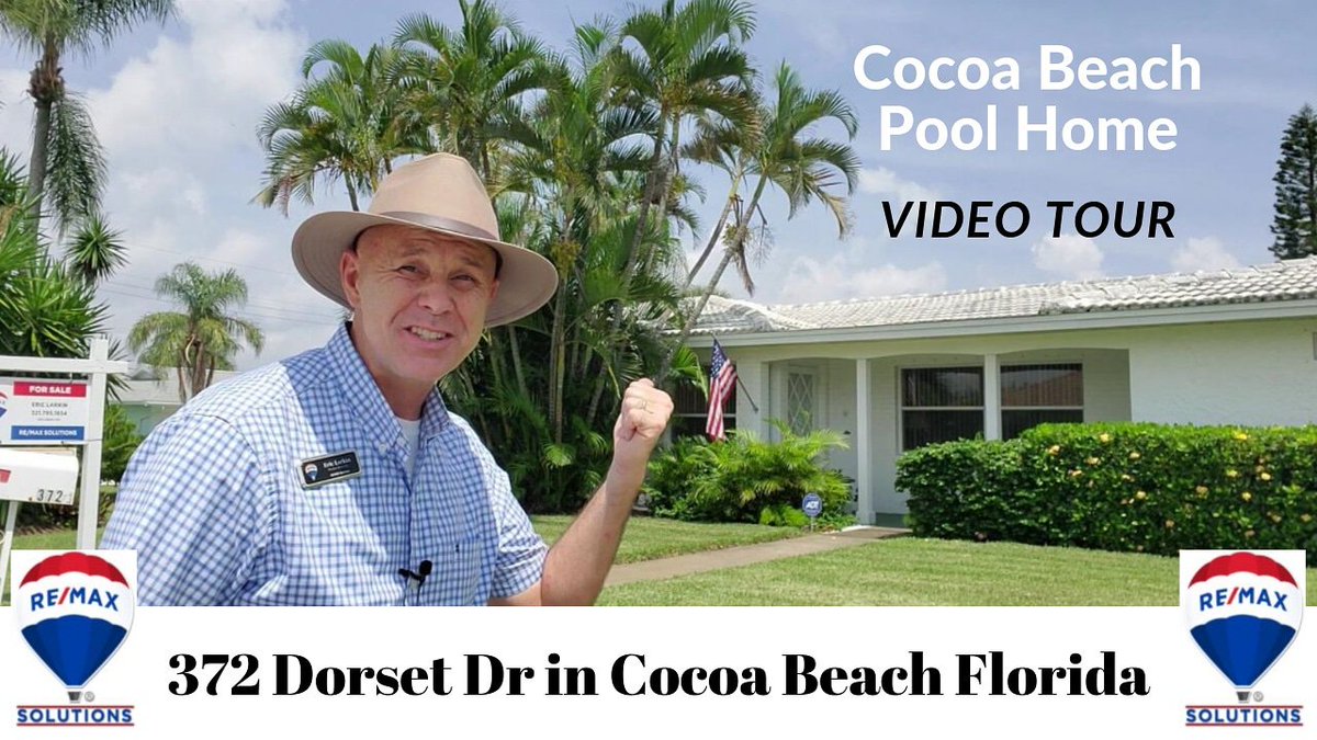 Eric_Larkin's tweet photo. New #CocoaBeach listing! 4 bedroom pool home😎😎😎 Here is the video tour, let me know what you think! https://t.co/tCnp4BPUpw #remaxsolutions https://t.co/81uSwgKpdX