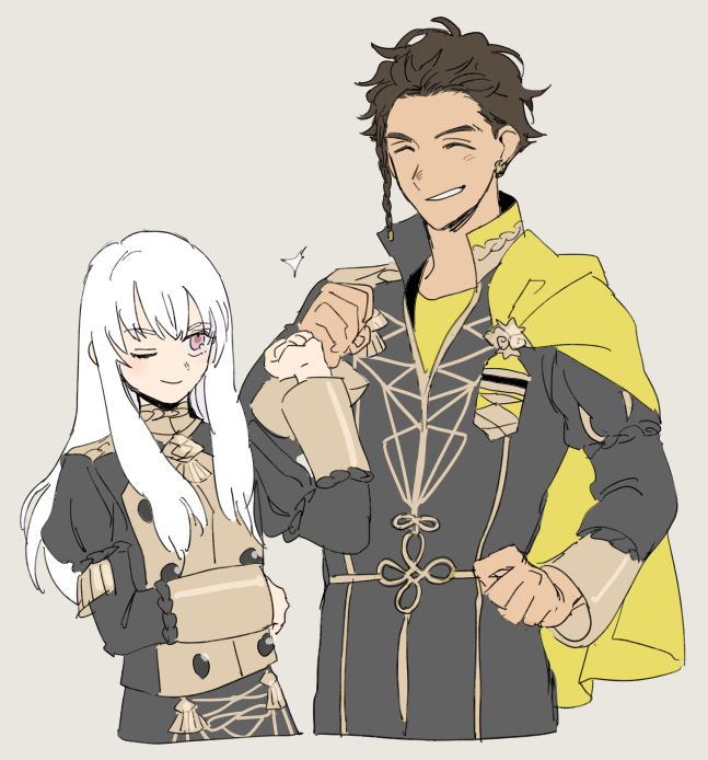 クロード・フォン・リーガン ,リシテア=フォン=コーデリア(ファイアーエムブレム風花雪月) 「リシテアちゃんとクロードくんが年齢とか関係なくお互いを認め合ってるの素敵だ✨ 」|ぱんこさめのイラスト