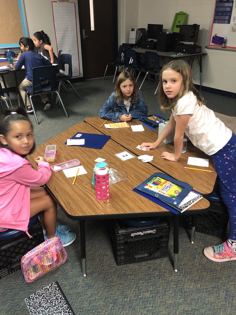 Third grade rocksstars! Practicing place value and learning how to transition through small group stations! #FCExcellence #FCE2019 #cardinalpride <a href="/HumbleISD_FCE/">Fall Creek Elem</a>