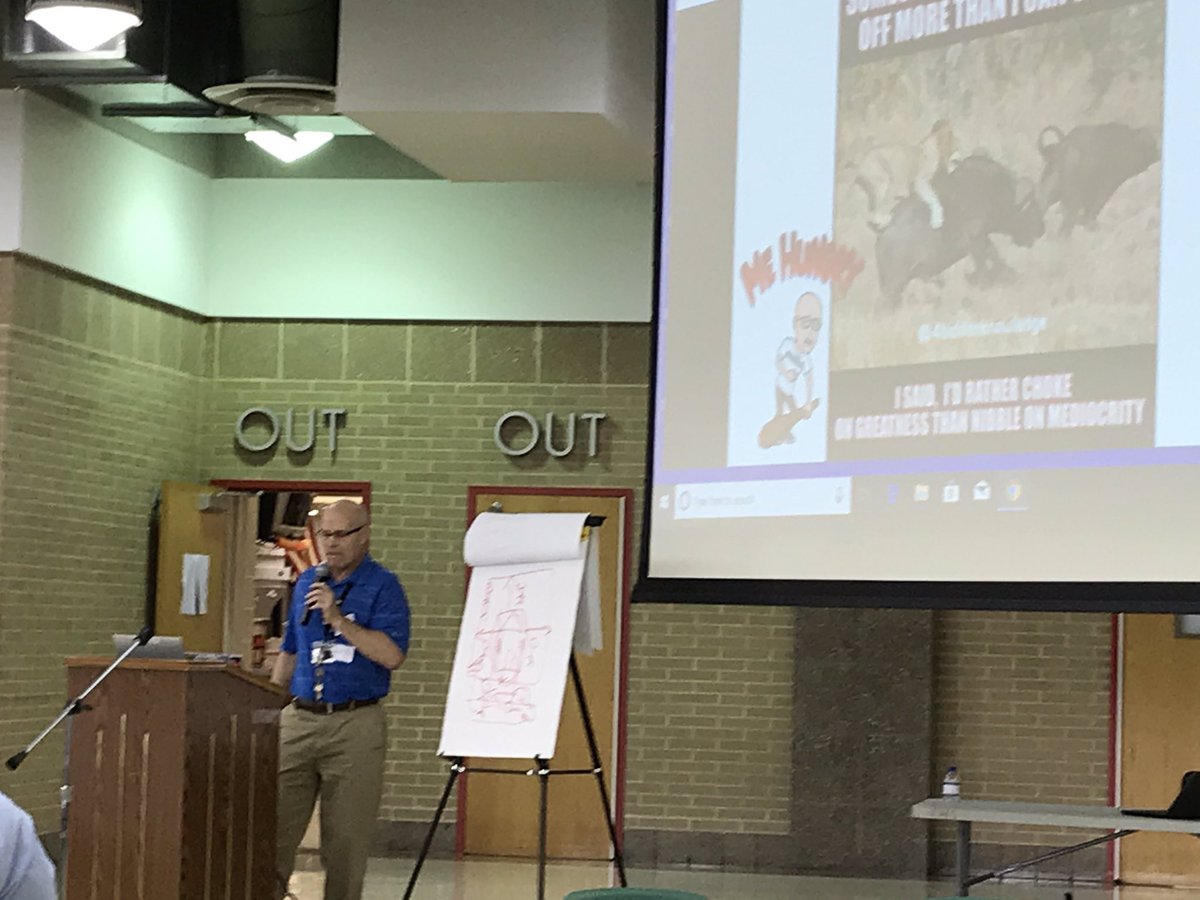 RACzyz's tweet photo. @JayBilly2 asking Do you want to be GREAT? A resounding Yes from the #mercercountyLS crowd! #LeadWithCulture https://t.co/f2j6kyD942
