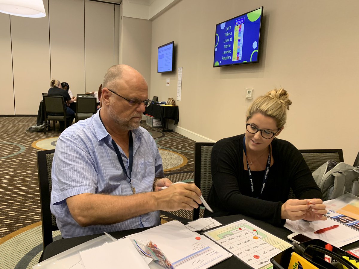 BrandiNosovsky's tweet photo. Global educators and new Participate Learning teachers trying out word study activities and sorts during balanced literacy rotations! #PLorientation19 https://t.co/2MBV4TwWjw