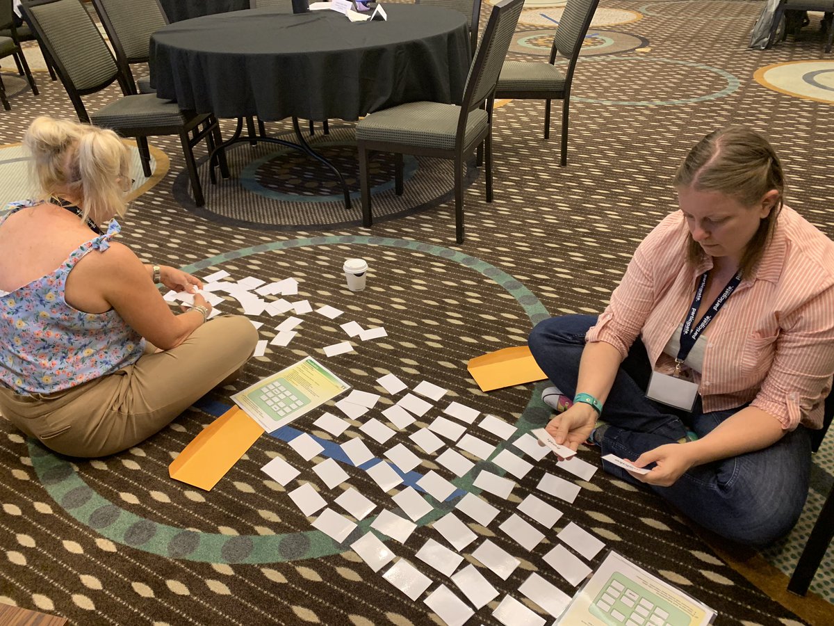 BrandiNosovsky's tweet photo. Global educators and new Participate Learning teachers trying out word study activities and sorts during balanced literacy rotations! #PLorientation19 https://t.co/2MBV4TwWjw