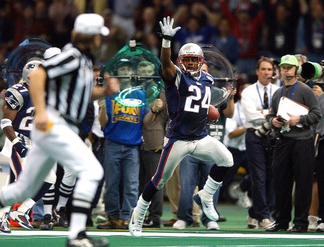 We've got Ty Law days left until the  #Patriots opener!The Pats first round pick in '95, Law played 10 dominant years in New England, earning himself 2 All-Pro nods, a spot on the NFL All-2000's team, & 3 Super Bowl ringsHis 36 INTs with the Pats is tied for the team record
