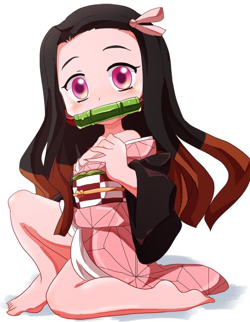 ししのんさんがTwitterに投稿した竈門禰豆子(鬼滅の刃)のイラスト。
