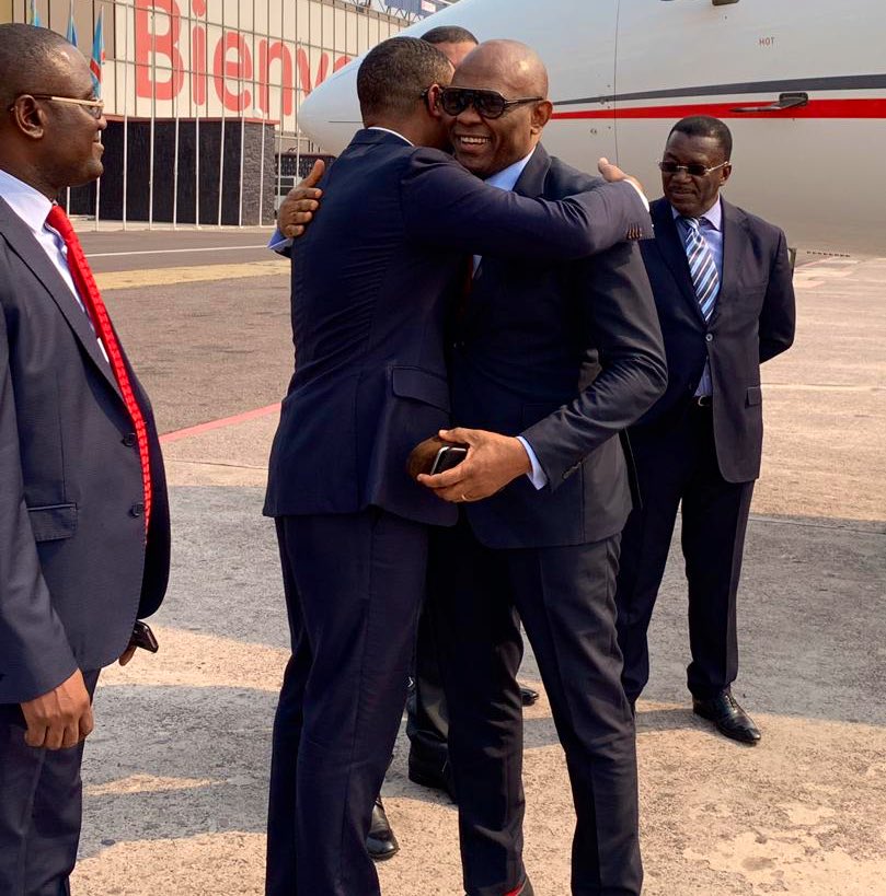 UBAGroup's tweet photo. #Touchdown DRC!
Chairman @TonyOElumelu arrives Democratic Republic of Congo received by the @UBARDC Executives.
#AfricasGlobalBank #UBARDC #UBACongo #UBAAt70 https://t.co/dVk0opLxAf