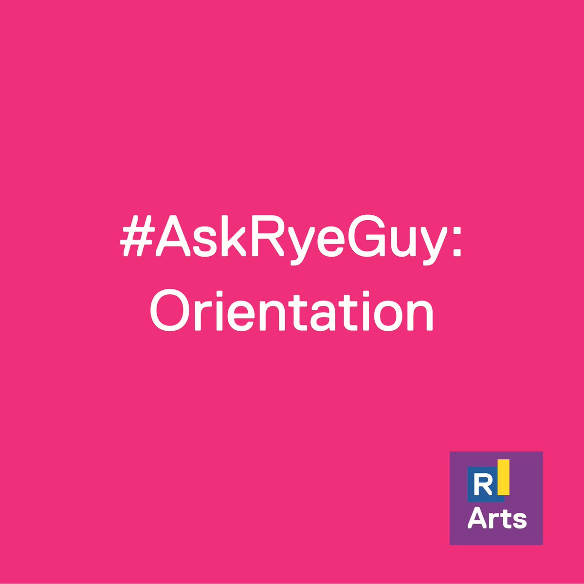 arts_tmu's tweet photo. It’s almost Orientation week and the Faculty of Arts wants you to feel prepared! Anyone who has any questions regarding Orientation week can message us or comment down below with #askryeguy . This orientation will be one for the books! #wearearts #oweek @RLASonline @RyersonU https://t.co/W33rL6hOFX