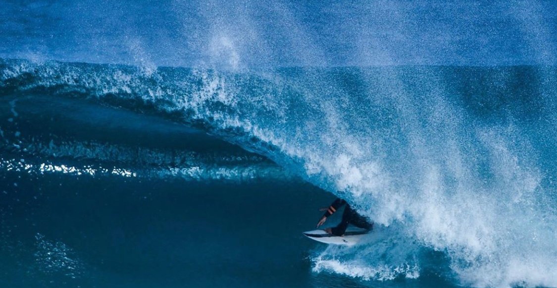 Just ahead of the foam ball, @loui_cambo riding @vonboards. 
Photo Cred: @isaacjones_