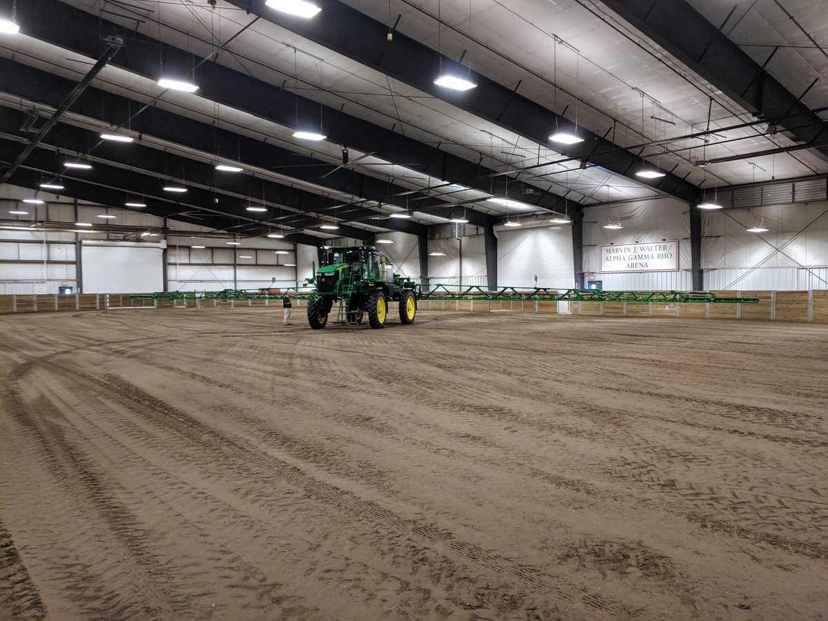 Snuck out of the morning presentations to get a sneak peek of the <a href="/JohnDeere/">John Deere USA</a> sprayer here in Ames at the Hansen Learning Center at the #2019ASC Summer Workshop for #IowaCCAs. We'll have an equipment show-n-tell after the <a href="/4RPlus/">4R Plus</a>  &amp; <a href="/nature_org/">The Nature Conservancy</a> luncheon. <a href="/IowaCCA/">Iowa CCA</a>