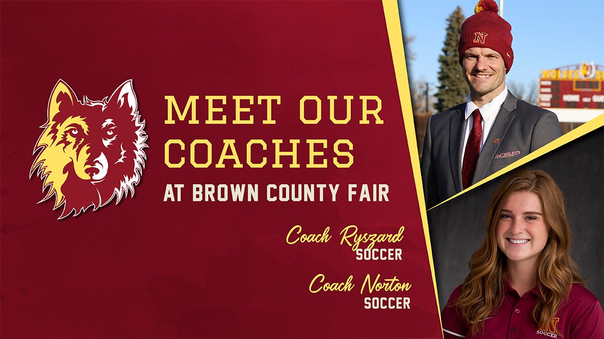 NorthernStateU's tweet photo. Coaches Ryszard Gorski and Rachael Norton will also be attending the fair today – don’t miss them at the #NorthernStateU booth! #GoWolves #BCFair @rachaellouise58 https://t.co/7KVXbP99gD