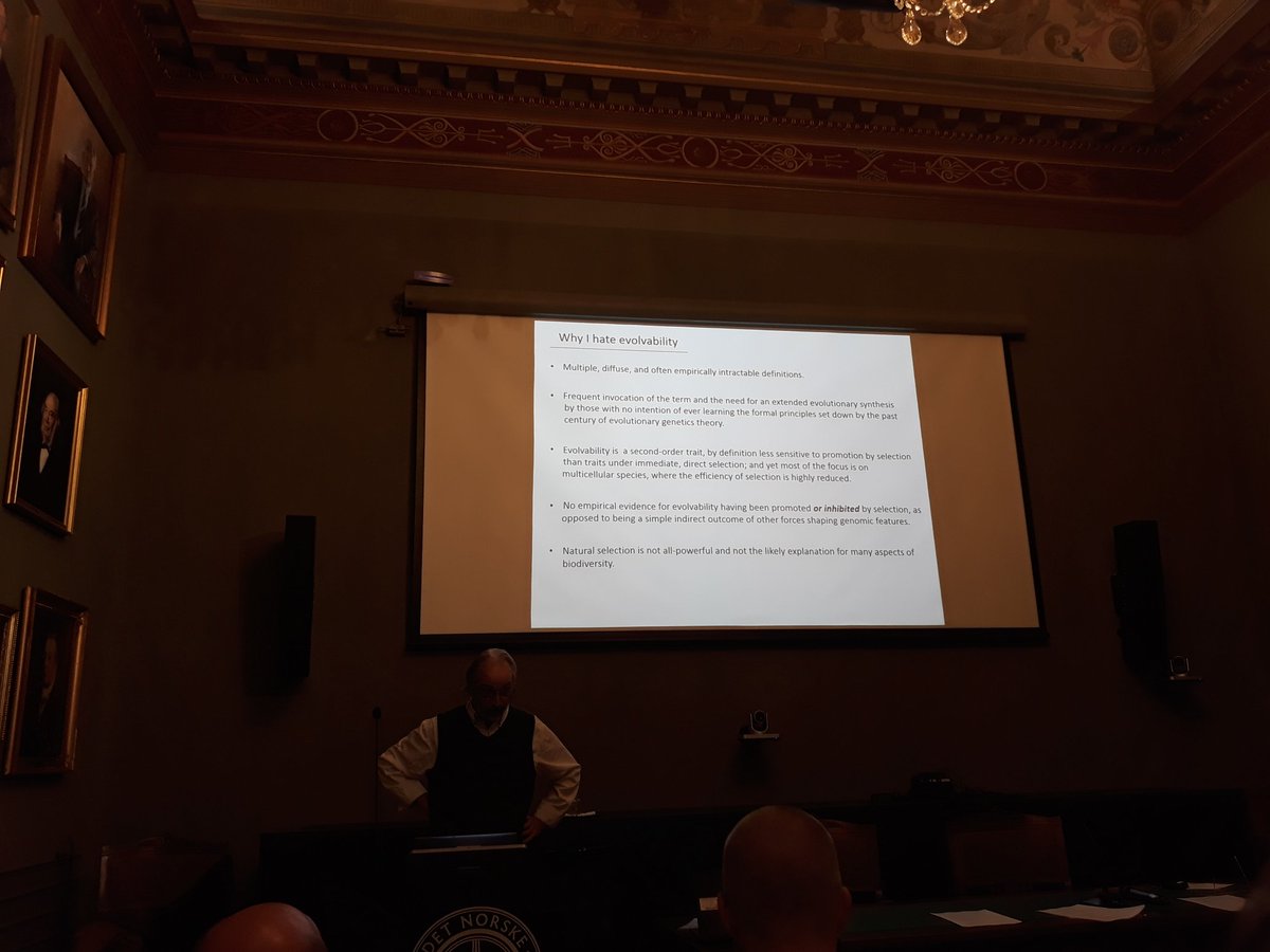 Øystein H. Opedal (@oysteinopedal) on Twitter photo 2019-08-15 15:18:56 Mike Lynch starts his 'opposition' of the '#evolvability programme'. @CASOslo Mike Lynch starts his 'opposition' of the '#evolvability programme'. @CASOslo