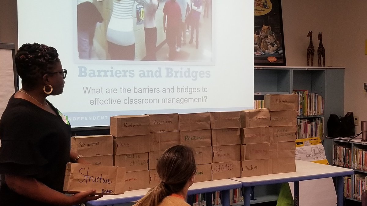 MissKBell1's tweet photo. Learning about STOIC Classroom Behavior presentation with Dr. Williams @MelissaMelchor8 @HoustonISD https://t.co/jCWktmMAJG