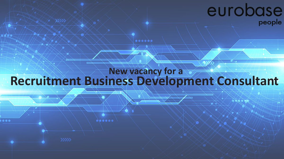 Eurobase_People's tweet photo. New vacancy… If you are an experienced recruiter, then we want to hear from you. .
Salary up to £45,000 based on experience, uncapped commission, regular individual and team incentives.
Based in Chelmsford, Essex
Contact us for further details
#newjobs #recruitment #contactus https://t.co/ul4LqIvJT4