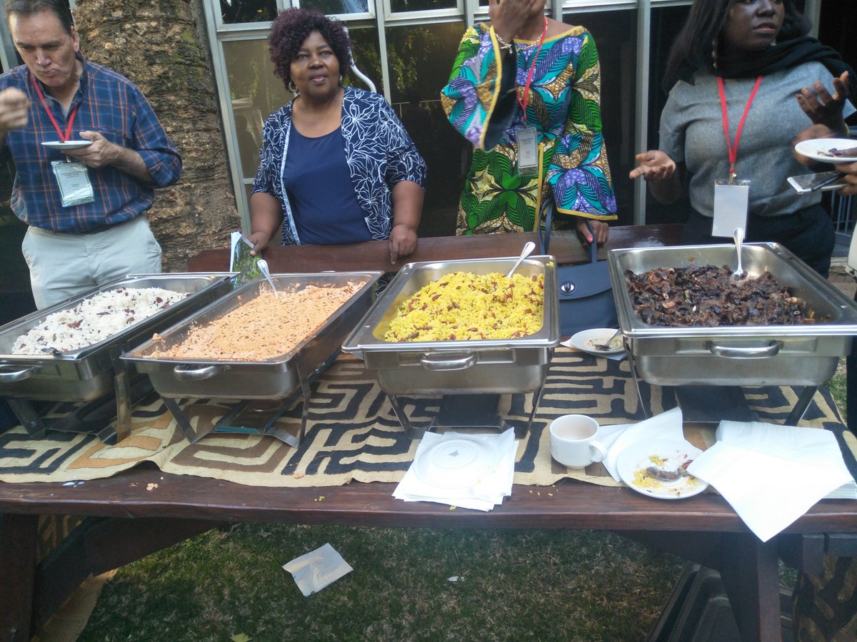 lisasiago's tweet photo. Edible insect dishes from DRCongo at the First African Conference on Edible insects... Caterpillars, termites, weevils etc
@MIGHTinsects 
@icipe 
@ZEFbonn 
#edibleinsectsAfrica
#AgriFose 
#insectsforfoodandfeed https://t.co/7isu168heE