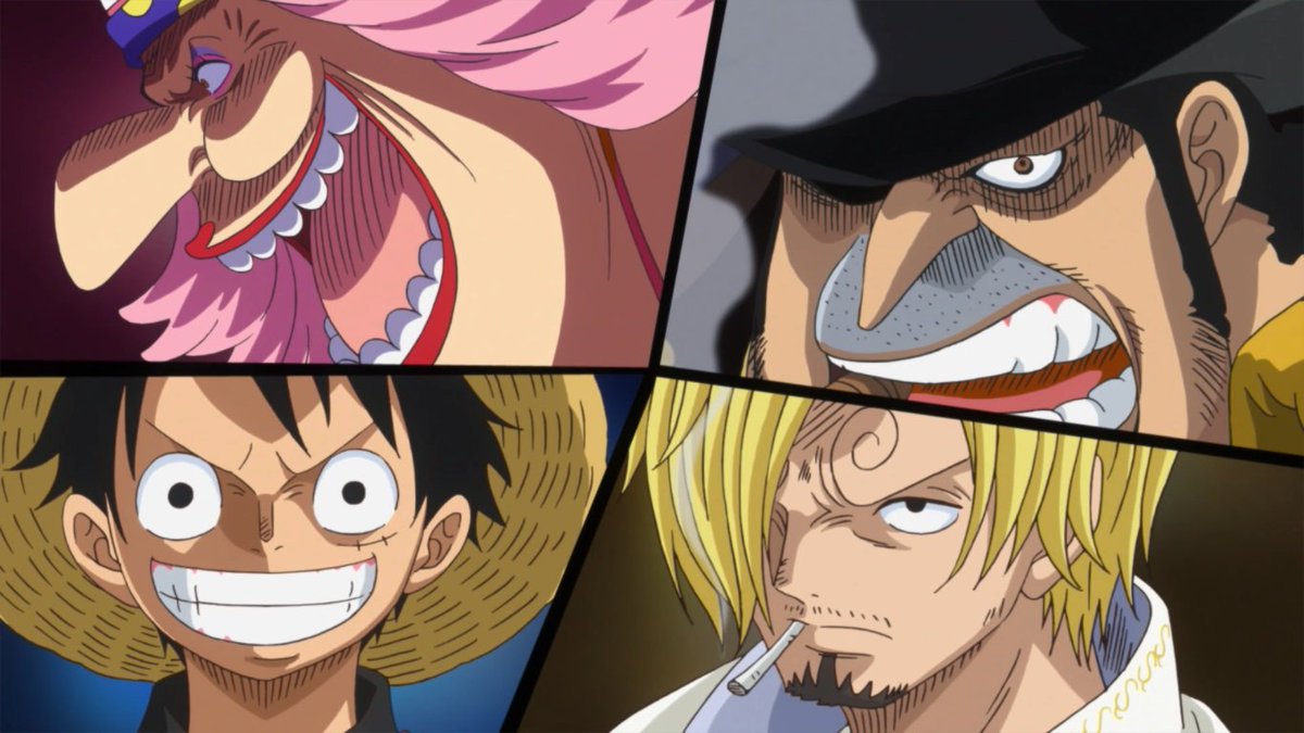 Kisser971's tweet photo. One Piece
Ep.826 "Sanji regresa ¡Destrocen la fiesta de té del infierno!"
Ep.827 "¡Reunión secreta! Luffy vs los piratas Fire Tank"
Ep.828 "Pacto mortal ¡Las fuerzas aliadas de Luffy y Bege!"
Ep.829 "La maniobra secreta de Luffy. Comienza la boda de las conspiraciones"
*Vistos* https://t.co/bwIePBzEZr