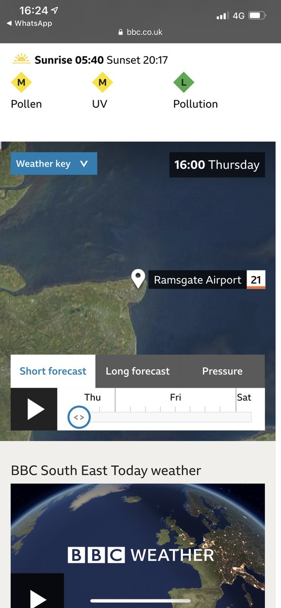 ⁦<a href="/bbcweather/">BBC Weather</a>⁩ since when was there an airport in Ramsgate?!?