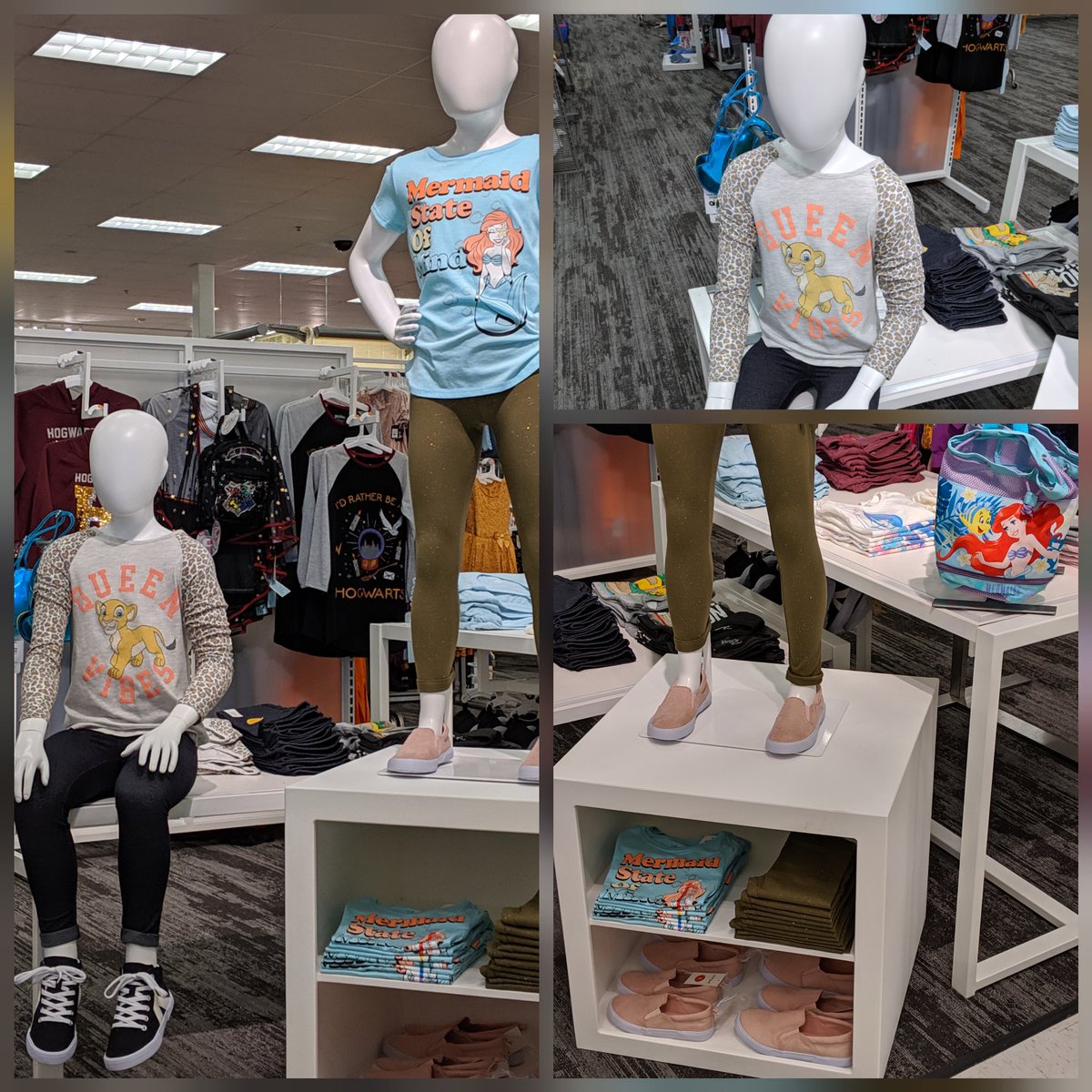 VM_Connor's tweet image. I set a very trendy fall transition in Young Contemporary and an awesome Disney moment in Girl's at #T2186 #VisualMerchandising #TheLionKing #DisneyPrincess #Standards #TargetStyle #WorkSomewhereYouLove @Bryjudy @TGTmatt2186 @DZeppuhar @45MRossi @madeleinepm23