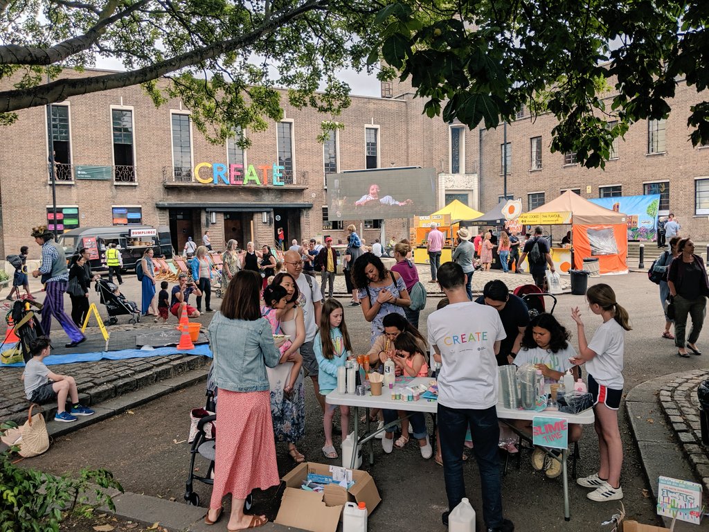 HTH_CrouchEnd's tweet photo. #ThrowbackThursday to our amazing CREATE event back in July. We had a great turn out, where everyone gathered for family fun and the celebration of the future of #HTH, in some spectacular weather! 

#CrouchEnd #LondonProperty #familyfun #familydayout #HTHCREATE #Haringey https://t.co/mg2HJ2QOF4
