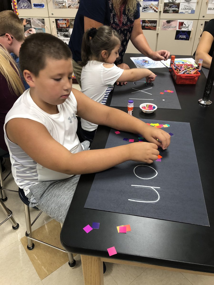 NDESARTROOM's tweet photo. Mrs Gulleyβs class worked on #finemotorskills today in #art @NorthDearborn and made awesome placemats to take home along with some cool treasure chests. #modifiedart #individualizedlearning π¨ https://t.co/XHIOjhtHfy
