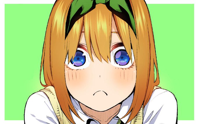 べるぬいさんがTwitterに投稿した中野四葉(五等分の花嫁)のイラスト。