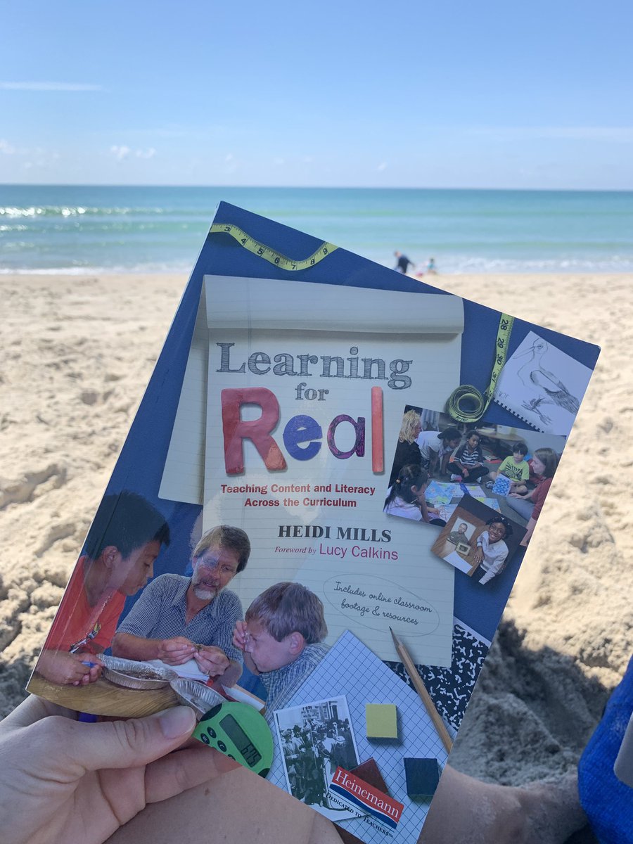 KaraBarton18's tweet photo. Squeezing in one last inspiring beach read. Can’t wait to follow my students’ curiosity, elevate inquiry into the classroom, and make learning real and relevant  @OldHundredES. https://t.co/cJUUIXuq8m